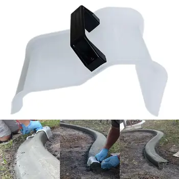

DIY Landscape Garden Shape Curb Tool Tile Flooring Concrete Trowel Model with Handle