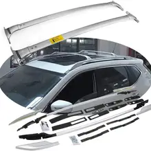 4 шт. левый и правый передний задний Алюминиевый стеллаж для крыши поперечный брусок подходит для N-i-s-a-n X-Trail Rogue