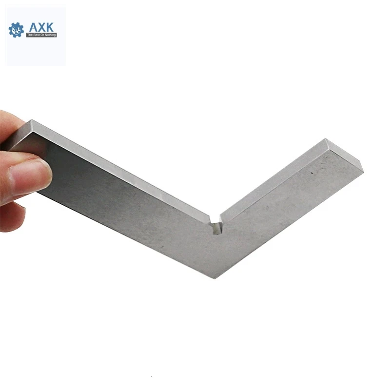 Ruler Flat Corners Protractor Silver 99x70mm Bladed 90 Degree Angle Try Square Tone Ypay 90 Degree Knife Edge Square 100X70mm