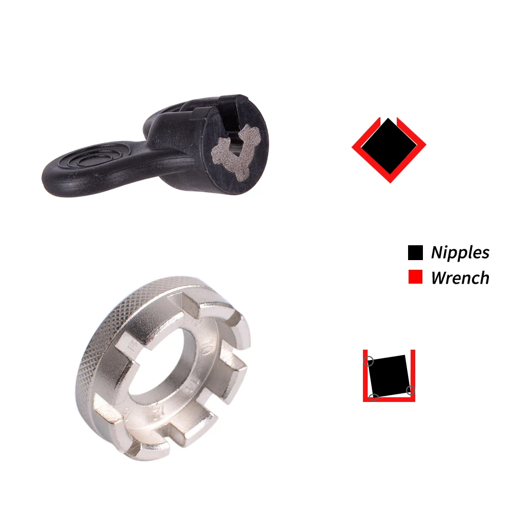 

Bicycle 14 Nipple Wrench Tools Aero Spokes Holder MTB Road Bike Wheels Tool For Straight Pull Spoke 14G nipple Hot