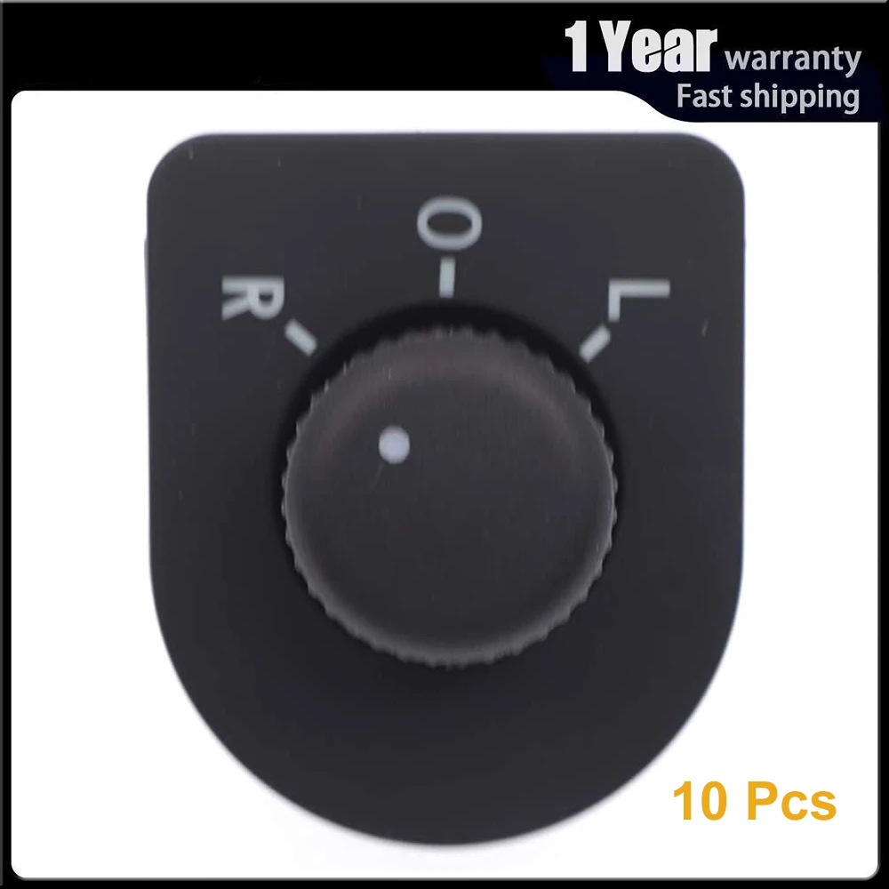 10 Pcs For VW Passat B5 B5.5 Beetle Golf Mk4 Bora Electric Adjust Master Switch Rear View Mirror Control Knob 6 PINs 1J1959565D