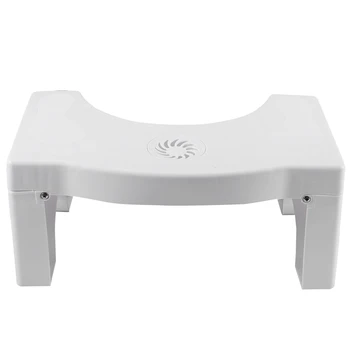 

Bathroom Anti Constipation for Kids Foldable Plastic Footstool Squatting Stool Toilet(No Air Freshener)