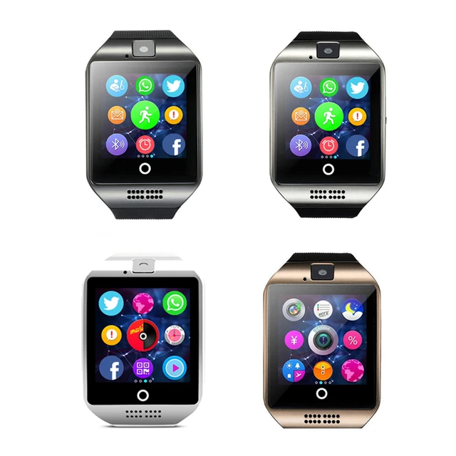 Smart Watch With Camera Q18 Bluetooth Smartwatch SIMTF Card Slot Fitness Tracker atelieryuwa