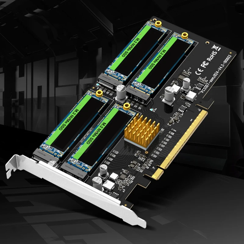  4 in 1 Karten Adapter M.2 Raid Controller/SSD/Karte Pci-E/Pcie M.2 SSD Pcie X16 für m.2 Nvme Unters