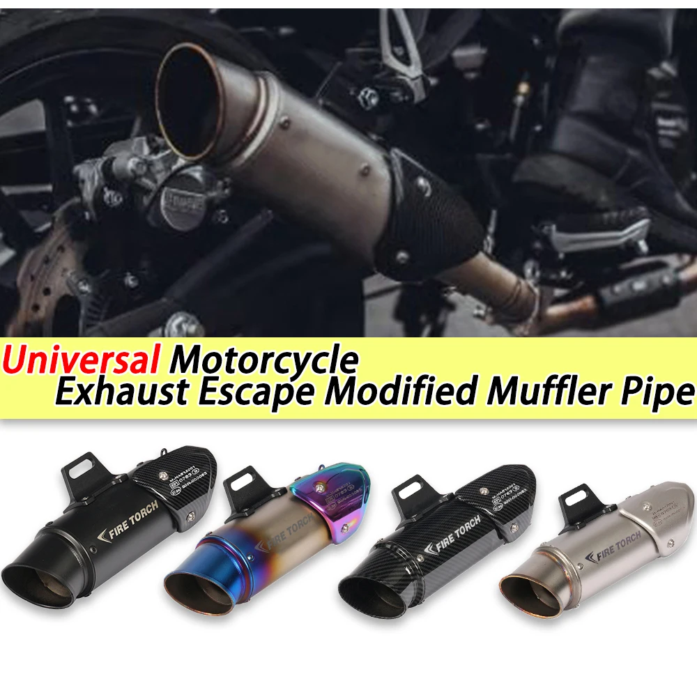 

51mm/60mm Universal Motorcycle Exhaust Modified Muffler Pipe Slip on For for msx bws Pcx 125 GSR 600 502C cbr1000 zx6r r6 zx6r