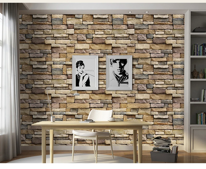 Кирпич шаблон водонепроницаемый стикер Ванная комната Adesivo де Parede обои имитация камня гостиная кухня наклейки на стену для фона