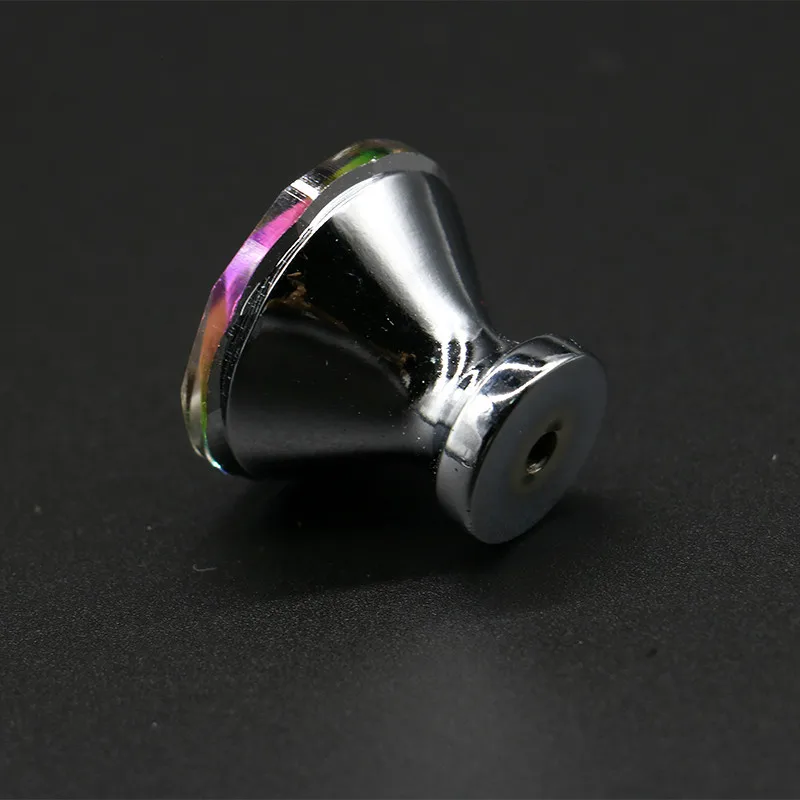 30 мм одинарный HoleDiamond форма дизайн цветное Хрустальное стекло ручки шкаф ящик выдвижной двери кухонный шкаф; Гардероб Ручки