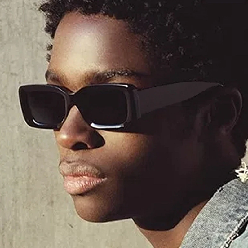 Fashion Brand Square Sunglasses Man Small Frame Personality Sun Glasses  Male Rectangle Retro Shades Designer Oculos De Sol
