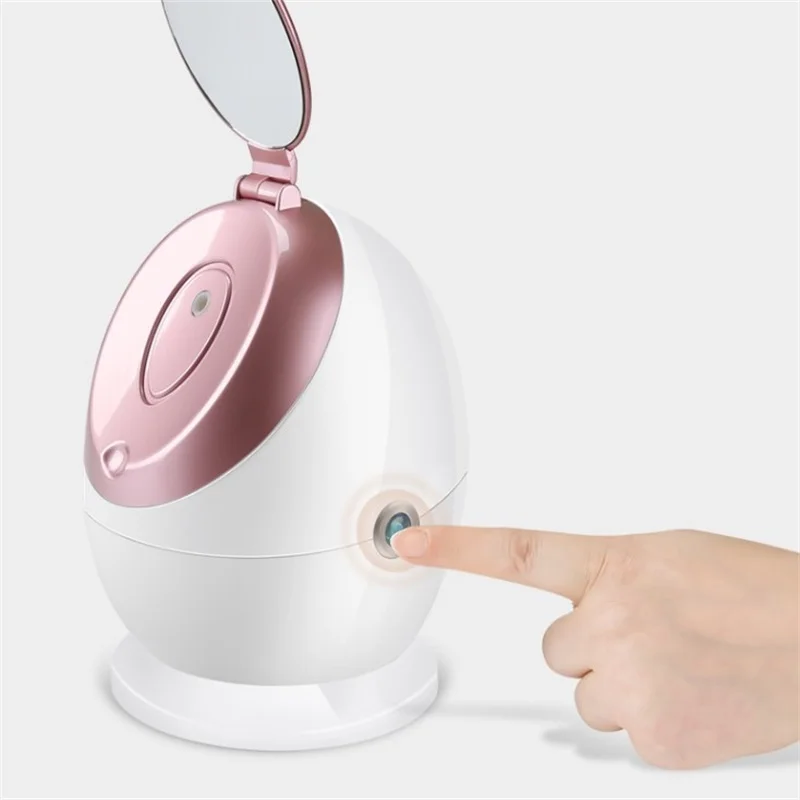  Nano Ionic Face Steamer For Face Beauty Salon SPA Mini Face Sprayer With Makeup Mirror Mist Sprayer