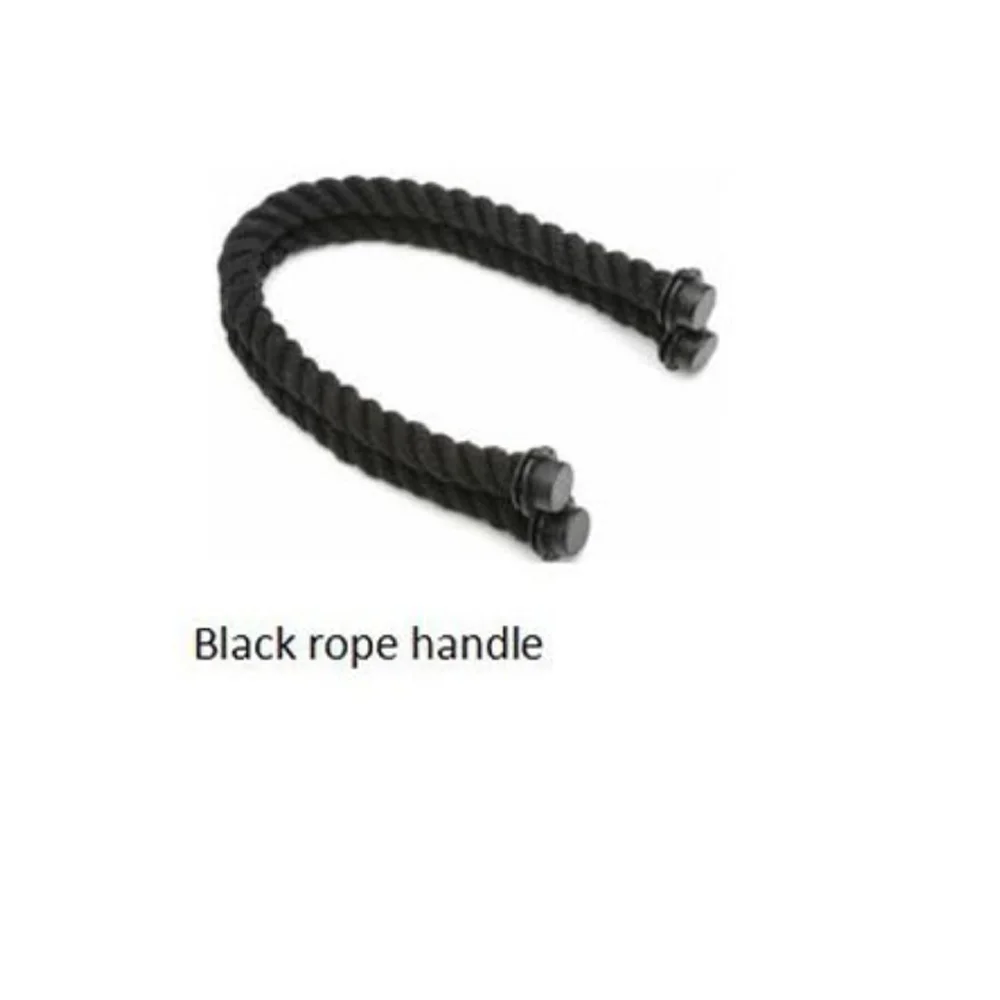 1 пара 75 см веревочной ручки для obag - Цвет: 50 cm black rope