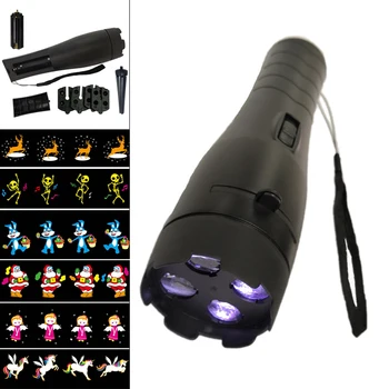 

Anime Film Card Animation Flashlights Projector LED Light Toy Flashlight with 4 Color Cards for Christmas / Halloween / Party