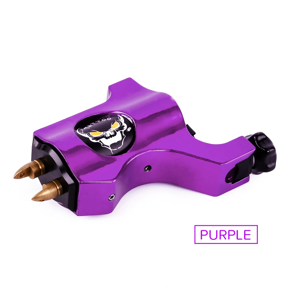 Purple Роторная татуировочная машина, 8 стилей, светильник, экономичный вес, алюминиевый сплав, картридж, игла для художников, игла для татуировки, профессиональная - Цвет: Purple