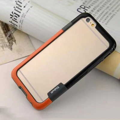 Orange Black Модный мягкий бампер из ТПУ для iPhone XR XS MAX 11 ярких цветов Рамка для iPhone 6 6s 7 8 Plus чехол для телефона чехол(N1105 - Цвет: Orange Black