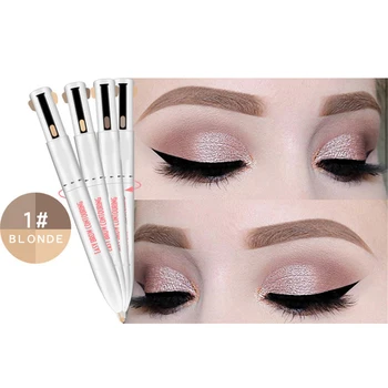 

4 in 1 Easy to Wear Eyebrow Contour Pen Defining Highlighting Brow Pen Waterproof Sweatproof UND Sale