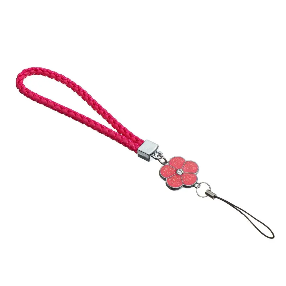 Elegant Plum Blossom Woven Phone and Keychain Lanyard