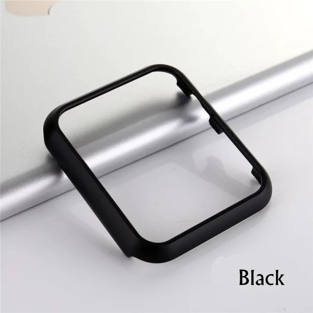 black Чехол для Apple watch 42 мм 38 мм Apple watch 4 5 Case 44 мм 40 мм iWatch series 3 2 1 Алюминиевые защитные аксессуары для бампера - Цвет: black