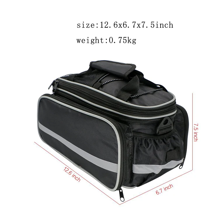 High Capacity Convenient and Practical Waterproof Bicycle Pannier Rear Frame Bag