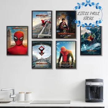

Spider-Man Far From Home(2019) Movie Poster Canvas Art Print Wall Pictures for Living Room No Frame