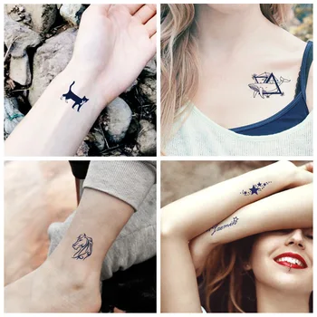 

Juice Tattoo Sticker Semi-permanent Tatto Waterproof Temporary Art Sun Flower Totem Designs Tatoo Stickers New Style 7-15 Days