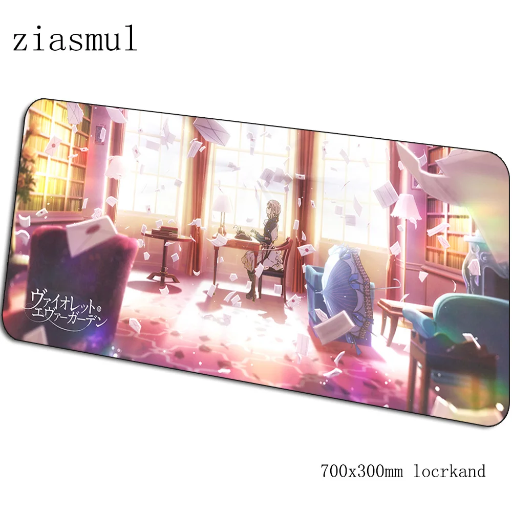 Violet evergarden коврики 700x300x3 мм Высококачественный игровой коврик для мыши большая клавиатура Коврик для мыши милый ноутбук аксессуары для геймеров коврик для мыши - Цвет: pattern 1