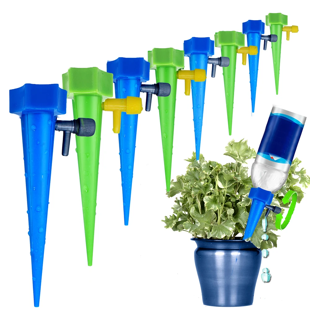 

Auto Drip Irrigation Plant Self Watering Adjustable Stakes Device Auto Watering Spikes Irrigation System Bottle Drip Irrigation