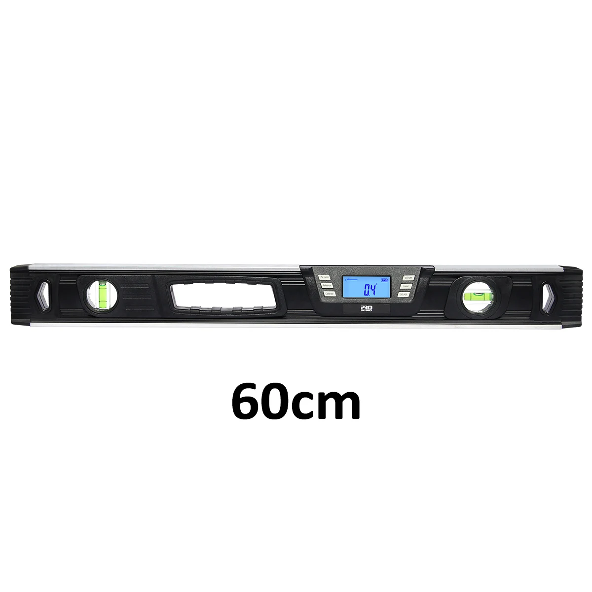 Black 60cm PROSTORMER электронный цифровой уровень инклинометр транспортир Угол искатель 40 см/60 см ЖК-экран с магнитами Nivel цифровой уровень - Цвет: Black 60cm