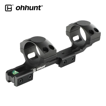 

11mm 3/8" Dovetail Airgun Riflescope Rings Hunting 1 Inch 25.4mm 30mm Offset Scope Mount Rail with Bubble Level