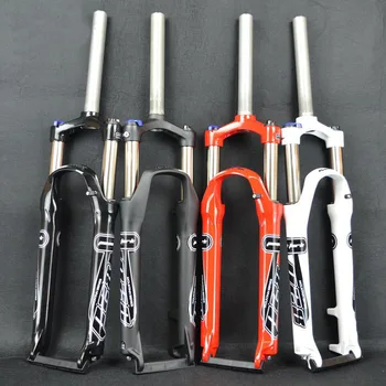 

PASAK Bicycle Fork 26inch Mountain Bikes Fork 26" Suspension Bike Bicycle MTB Fork Manual Contorl Alloy Disc Brake Oil 9mm QR