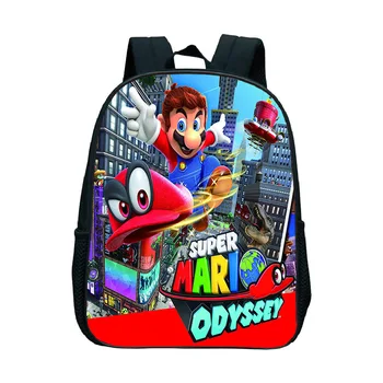 

New SUPER MARIO 13INCH Kindergarten School Bags Beautiful Pattern Practicality Quality School Mochila Feminina Daily Backpack