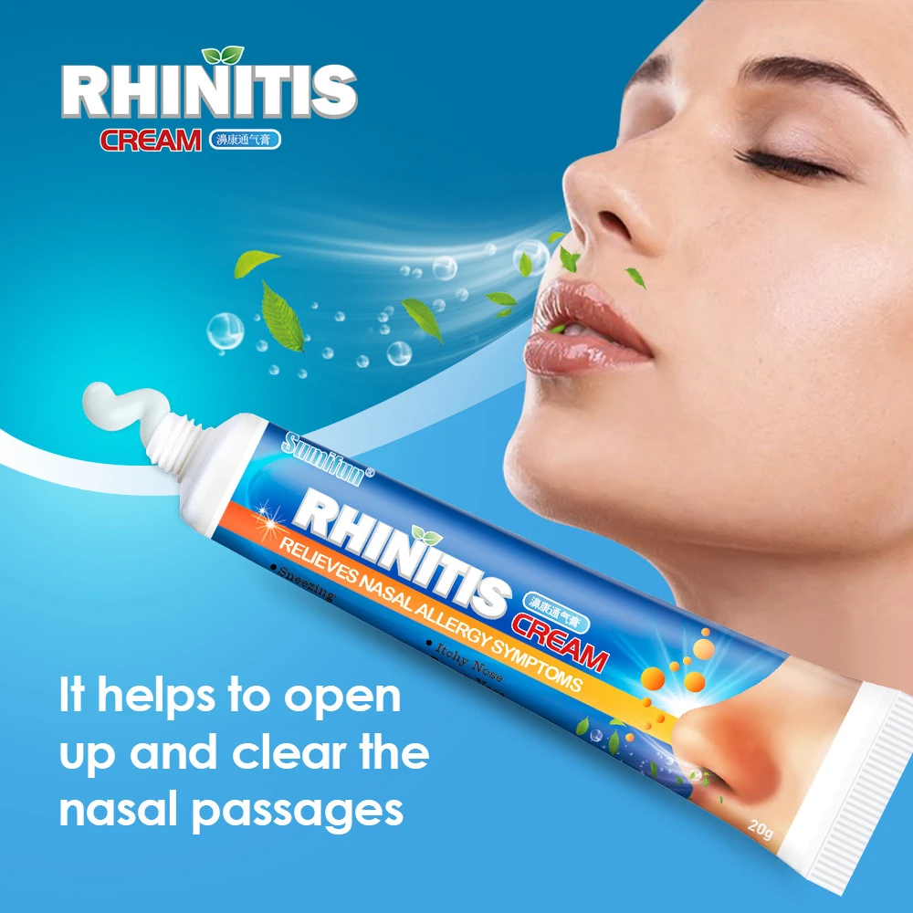 20g Sumifun Nasal Ointment Rhinitis Sinusitis Cream Help Breathe Nasal Antibacterial Runny Nose