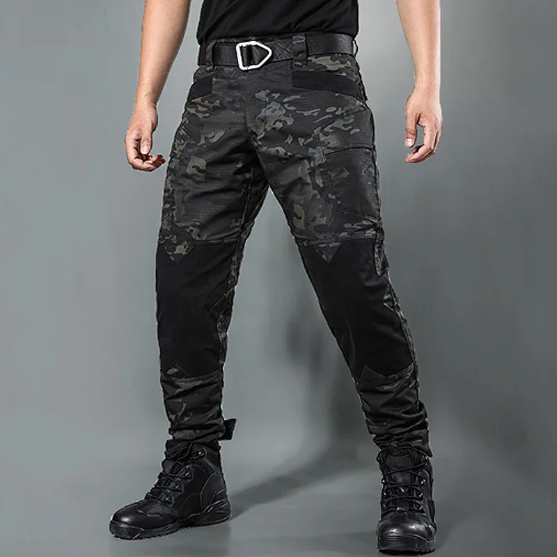 

Men's Loose Straight Overalls Camouflage Pants Outdoor Sports Climbing Training Shooting Army Fans Tactical Military Trousers