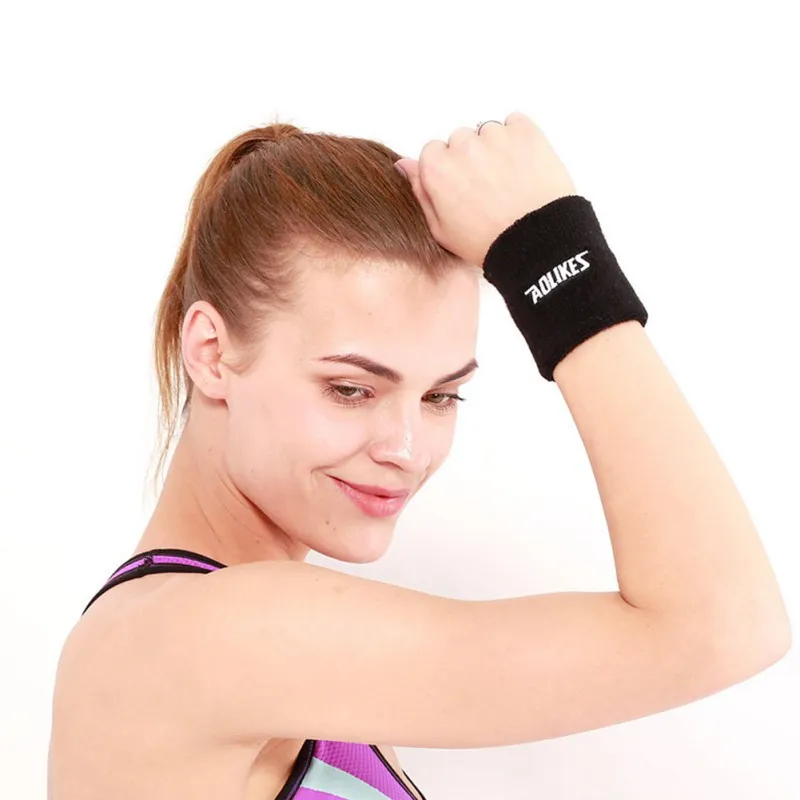 1pc Wristband Long Lightweight Cotton Hand Wrist Band Wraps Fitness