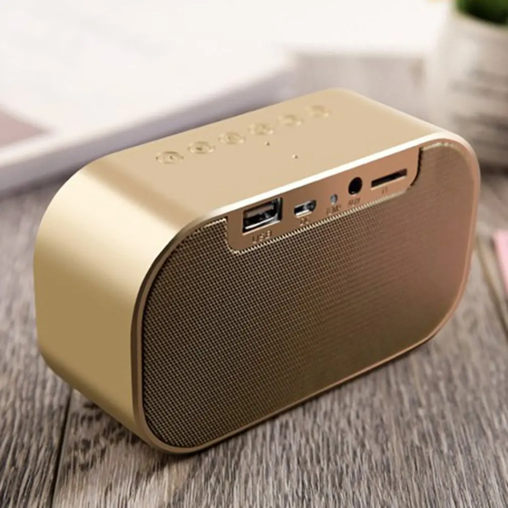 Будильник Bluetooth динамик fm-радио портативный беспроводной громкий динамик s стерео музыка TF динамик s для спальни погода