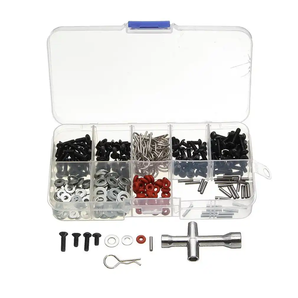 270pcs Screw Box Kit Special Repair Tool Set With Wrench for 1//10 HSP RC Car