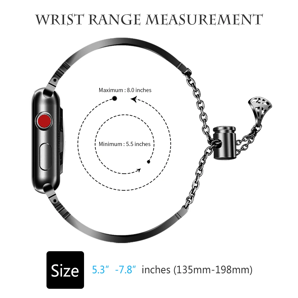 OULUCCI ремешок для часов из нержавеющей стали apple watch band 38 мм/42 мм Металлические звенья браслет умный ремень для женщин для apple watch band