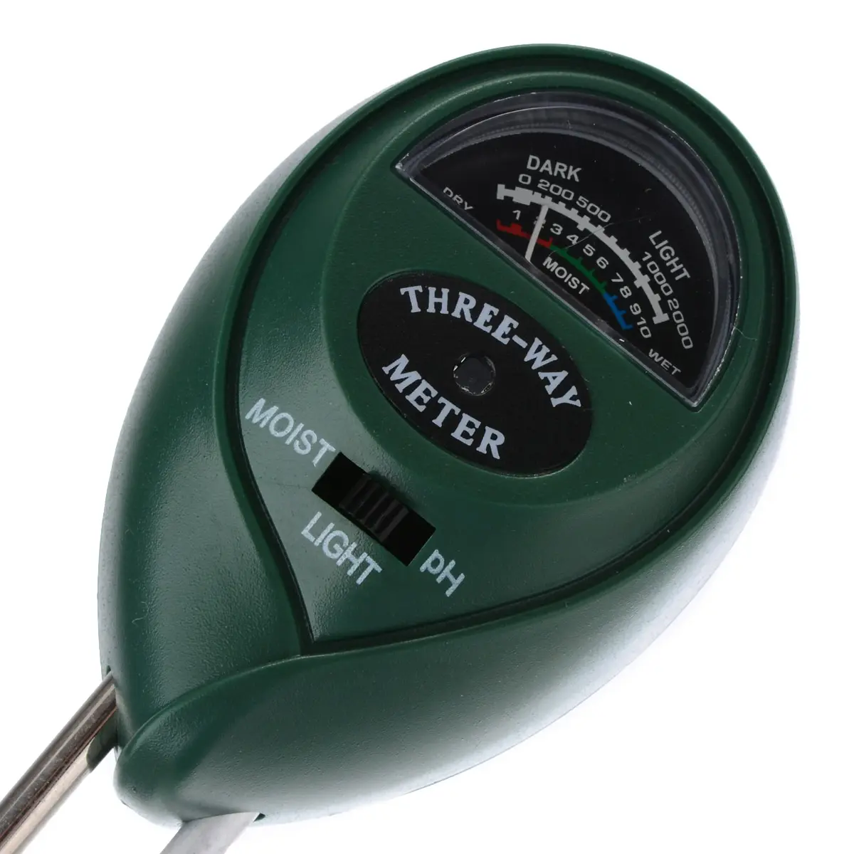 3 in 1 Gardening Soil Ph Meter Tester PH Moisture Meter Temperature Sunlight Intensity Measurement Analysis Tool