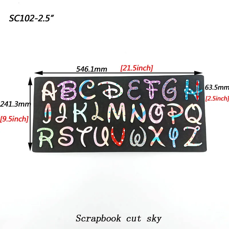 Скрапбук вырезанные небесные буквы деревянные штампы/режущий инструмент штампы/скрапбук прессформы/SC102-1.5in/SC102-2in/SC102-2.5in
