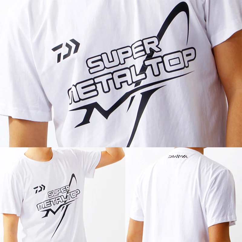 Daiwa уличная спортивная футболка одежда для рыбалки быстросохнущая дышащая Летняя мужская футболка с коротким рукавом для рыбалки