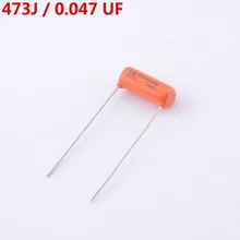 1 шт., оранжевая крышка(cap acitor) CDE715P 473J 0,047 мкФ 200V для электрогитары, Сделано в США