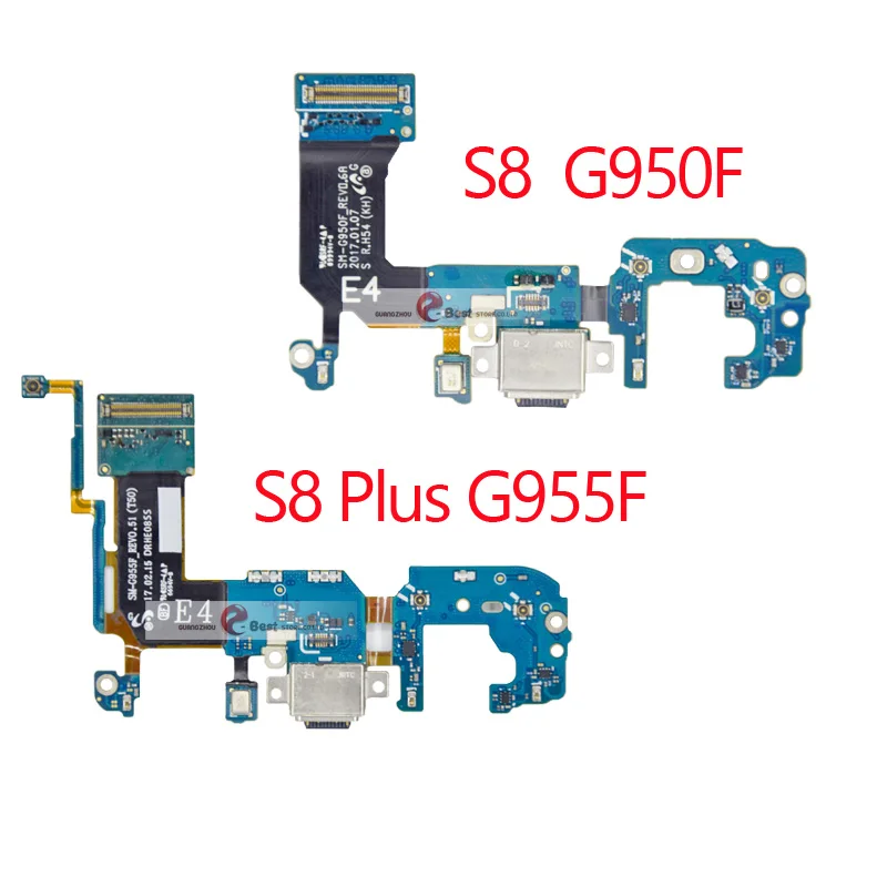 1 шт. зарядка через usb для samsung Galaxy S8 G950F S8 плюс G955F Зарядное устройство разъем док-станция для Порты и разъёмы гибкий кабель для замены, ремонта Запчасти