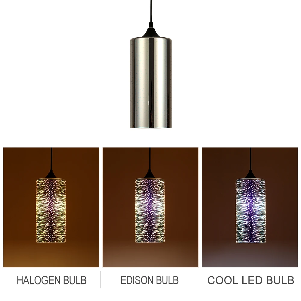 H81c3556cd8d84e10a869ed8dda79c60eH Modern 3D Colorful Nordic Starry Sky Hanging Glass Shade Pendant Lamp Lights E27 LED For Kitchen Restaurant Living Room