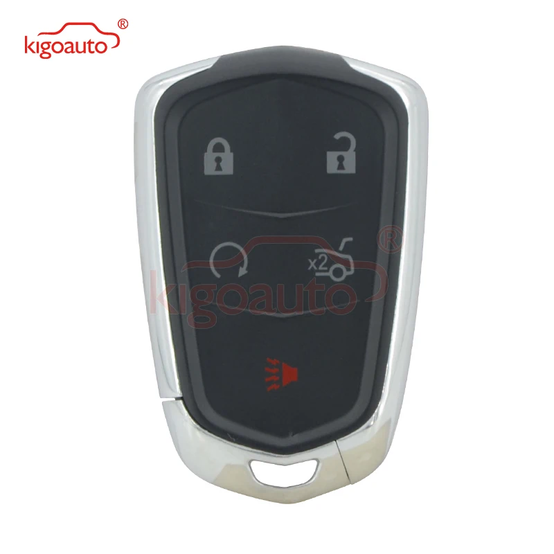 Kigoauto FCC ID HYQ2EB 433Mhz Smart Key 5 Button ID46 Chip For Cadillac SRX 2015 2016 kigoauto fcc id hyq2ab smart key 4 button 434mhz id46 chip for cadillac cts 2014 2015