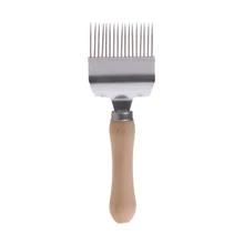 Пчеловодство игла Вилка Прямой пчеловод деревянная ручка Uncapping пчела мед скудный