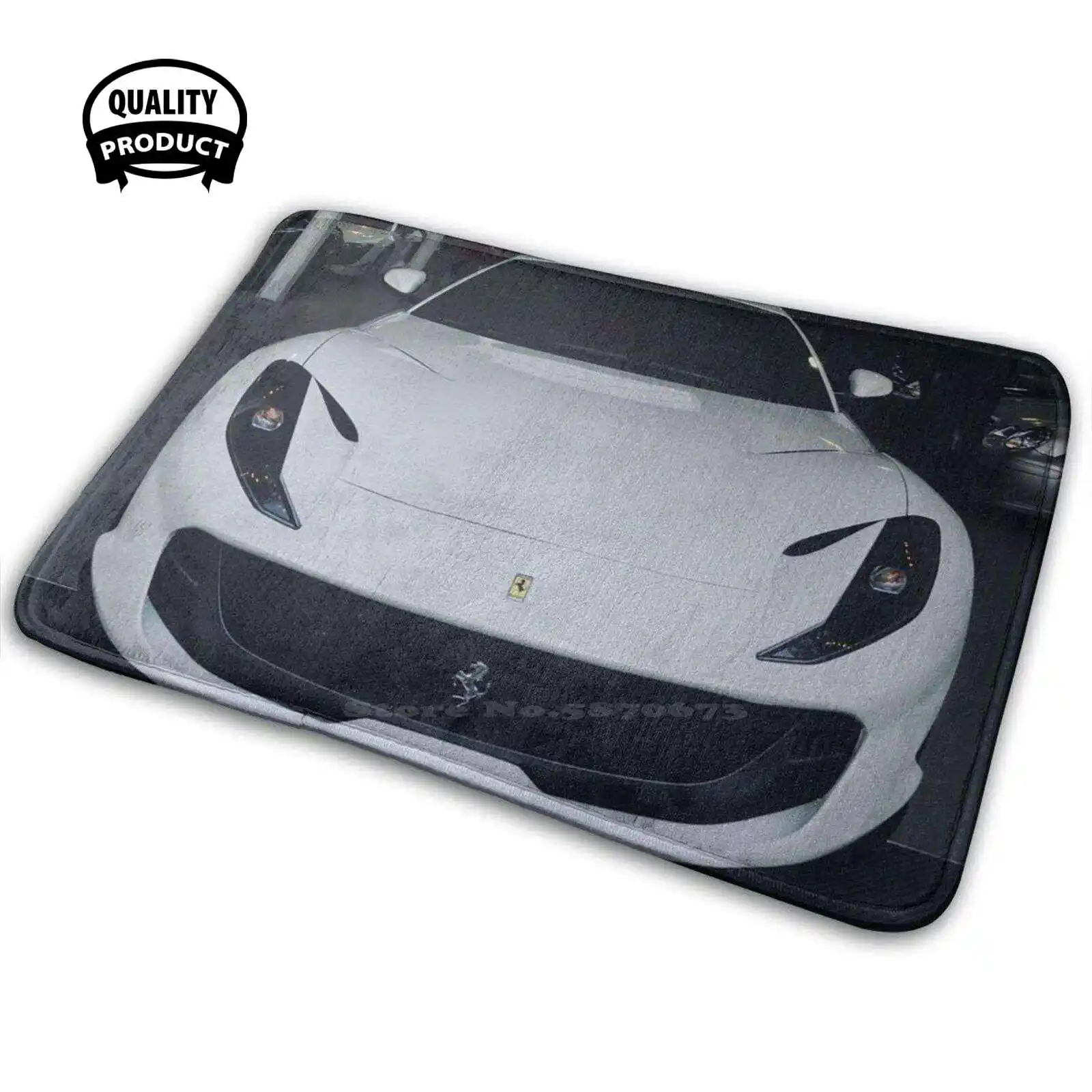 Ferrari 812 Superfast 3D Articoli Per La Casa Tappeto Tappeto Cuscino 812 Superfast 812 Superfast White Car