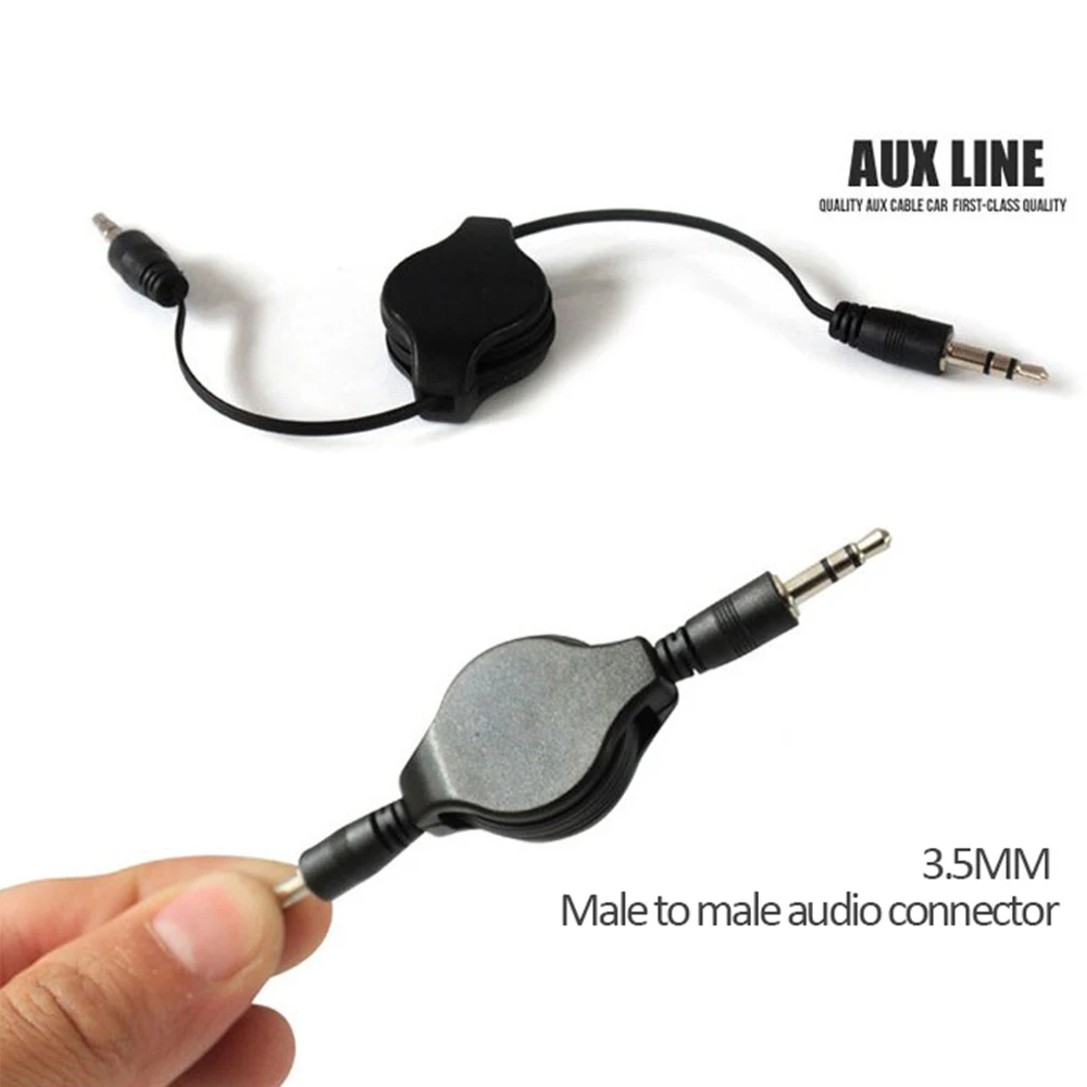 

Vmade Audio Cable Aux Car Audio Cable Aux 3.5mm Cables For Mobile Phones Cell Phone With Automatic Telescopic Audio Wire
