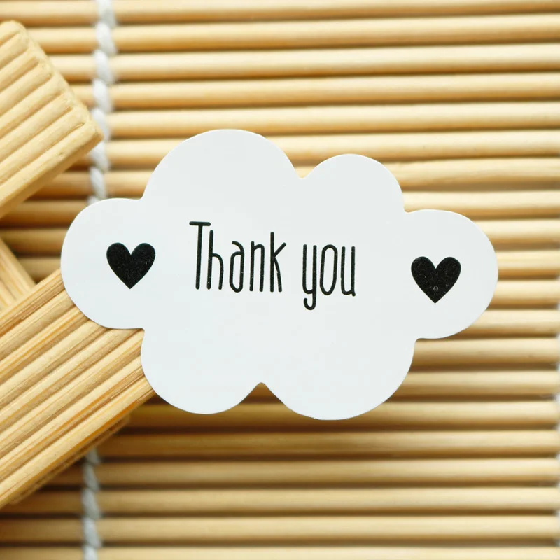 

Cloud Shape White Seal Sticker Thank You Paper Labels Gift Bag Candy Box Paper Sticker for Wedding Party Favor DIY Decor 102pcs