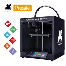 Transporte a partir de Rússia 2019 Popular Flyingbear-Ghost4S Impressora 3d full metal moldura diy kit com Ecrã Táctil a Cores SD presente(China)