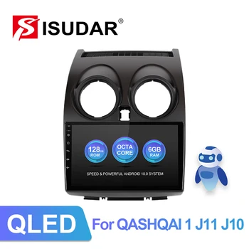 

ISUDAR V72 QLED Android 10 Car Radio For Nissan Qashqai 1 J10 2006-2013 GPS Car Multimedia Octa Core ROM 128GB 4G DVR no 2din