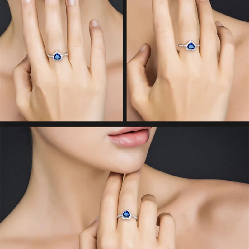 Shop Heart Shaped Diamond Engagement & Promise Ring Online In USA