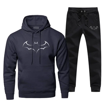 

Batman Super Hero Print Ropa Hombre Fashion Casual Men's Sportswear Bat Man Mens Clothing 2019 Bodywarmer Complete Man Tracksuit